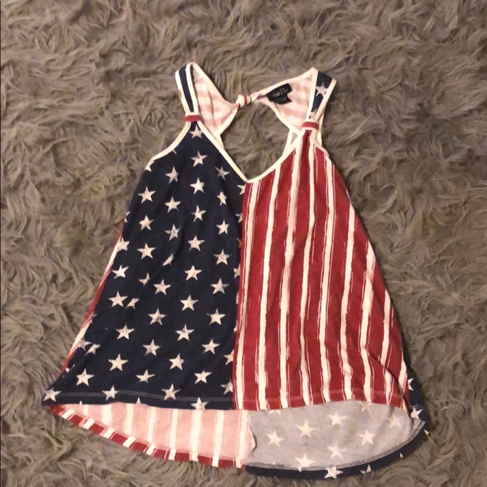 American flag tank